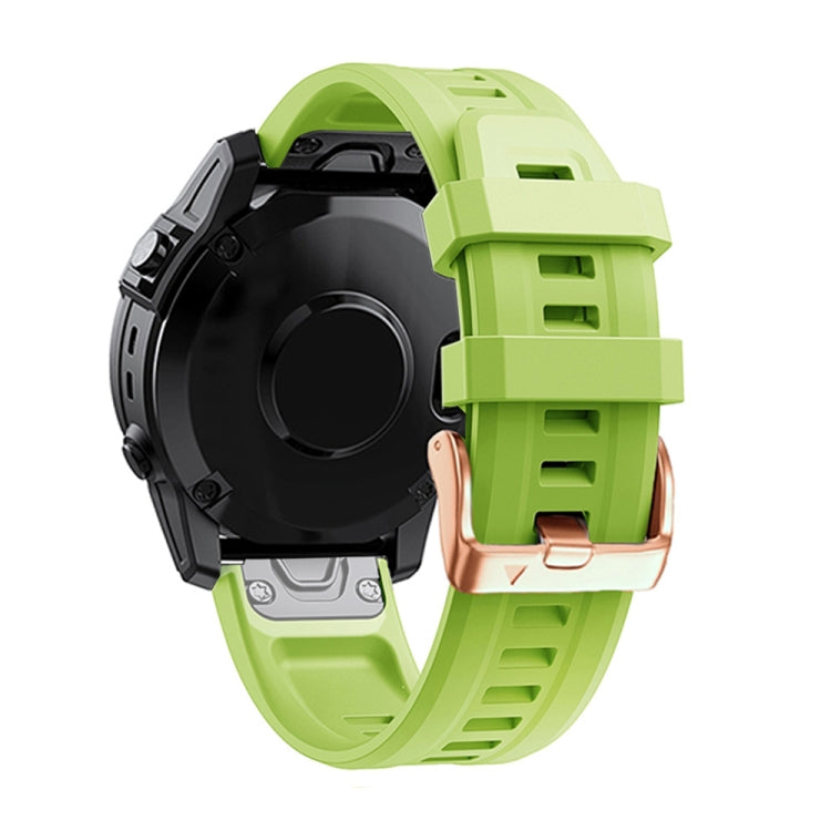20mm Rose Gold Buckle Silicone Strap, For Garmin Fenix 7S, For Garmin Fenix 6S, For Garmin Fenix 6S Pro, For Garmin Fenix 5S, For Garmin Fenix 5S Plus - NMNYSX