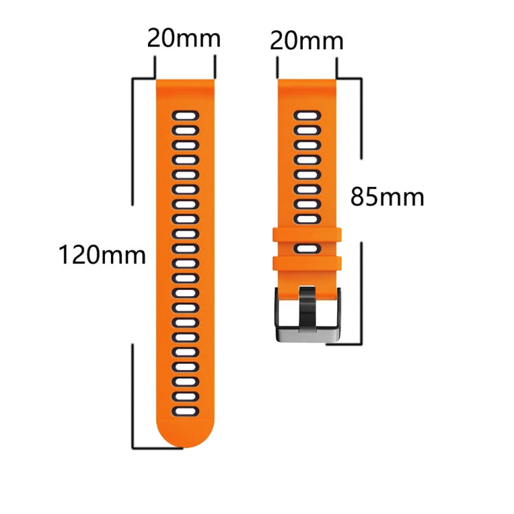 20mm Mixed-color Silicone Strap, For Garmin Move 3 - NMNYSX