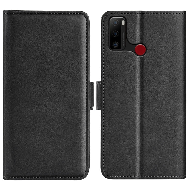 For Ulefone note 10 Dual-side Magnetic Buckle Leather Phone Case, Black, Yellow, Brown, Dark Blue, Red - NMNYSX