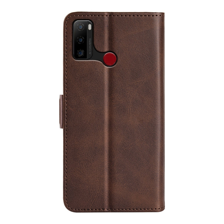 For Ulefone note 10 Dual-side Magnetic Buckle Leather Phone Case, Black, Yellow, Brown, Dark Blue, Red - NMNYSX
