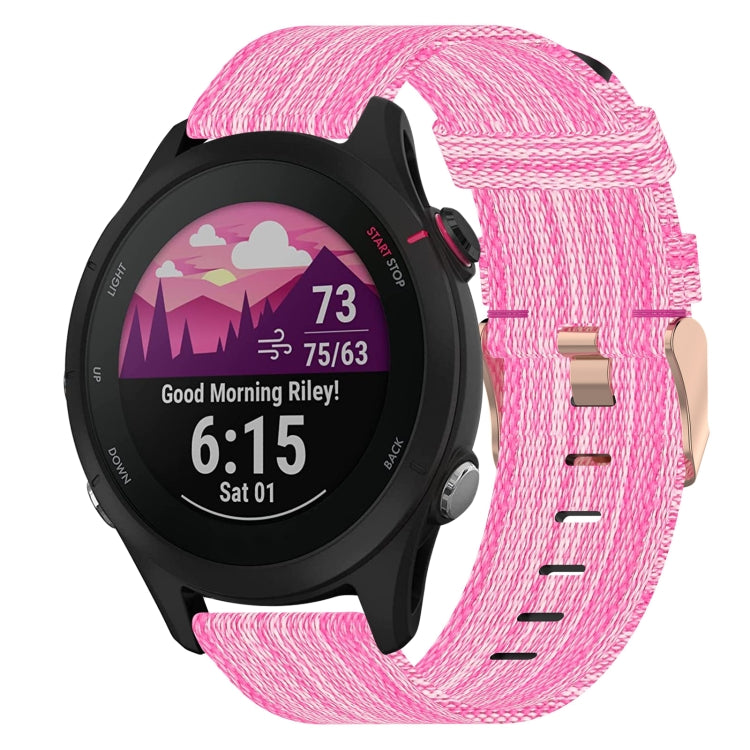 18mm Nylon Woven Watch Band, For Garmin Forerunner 255S, For Garmin Venu 2S, For Garmin Vivomove 3S, For Garmin Vivoactive 4S - NMNYSX