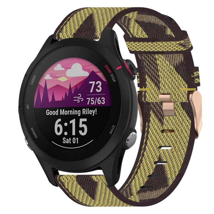 18mm Nylon Woven Watch Band, For Garmin Forerunner 255S, For Garmin Venu 2S, For Garmin Vivomove 3S, For Garmin Vivoactive 4S - NMNYSX