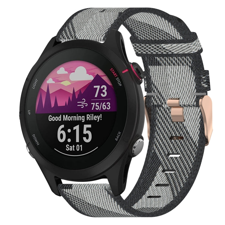 18mm Nylon Woven Watch Band, For Garmin Forerunner 255S, For Garmin Venu 2S, For Garmin Vivomove 3S, For Garmin Vivoactive 4S - NMNYSX