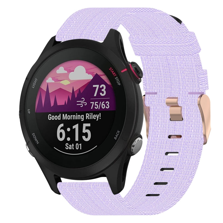 18mm Nylon Woven Watch Band, For Garmin Forerunner 255S, For Garmin Venu 2S, For Garmin Vivomove 3S, For Garmin Vivoactive 4S - NMNYSX