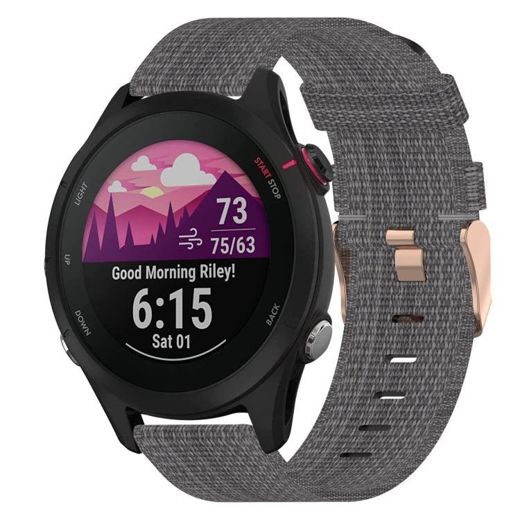 18mm Nylon Woven Watch Band, For Garmin Forerunner 255S, For Garmin Venu 2S, For Garmin Vivomove 3S, For Garmin Vivoactive 4S - NMNYSX