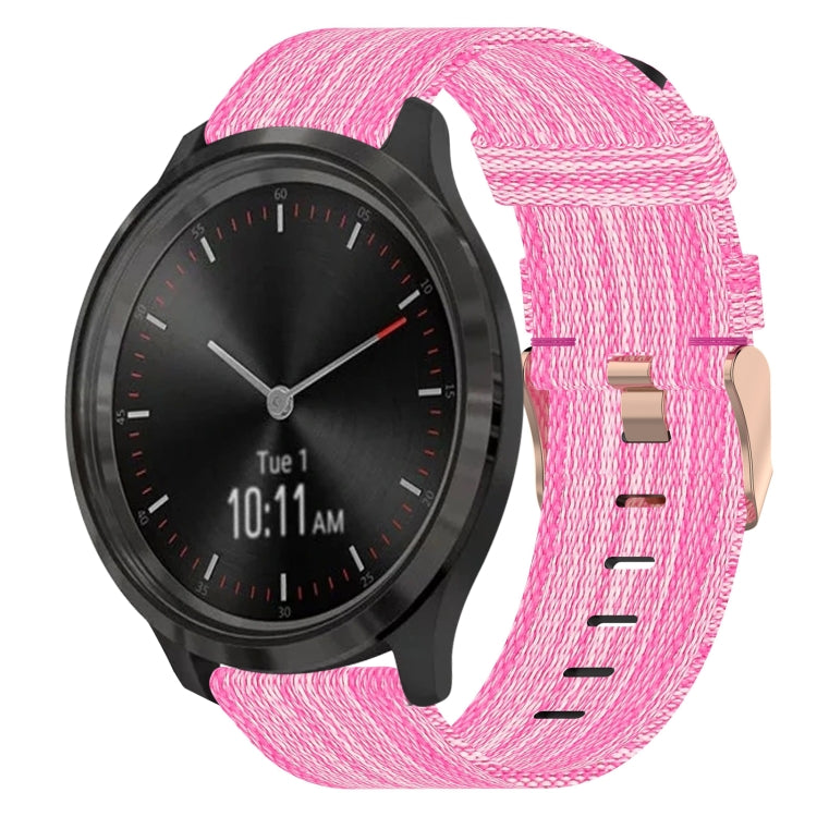 20mm Nylon Woven Watch Band, For Garmin Venu SQ, For Garmin Vivomove 3, For Garminmove 3, For Garmin VivoMove Luxe, For Garminmove Luxe, For Garmin VivoMove Style - NMNYSX