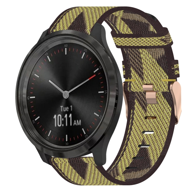 20mm Nylon Woven Watch Band, For Garmin Venu SQ, For Garmin Vivomove 3, For Garminmove 3, For Garmin VivoMove Luxe, For Garminmove Luxe, For Garmin VivoMove Style - NMNYSX
