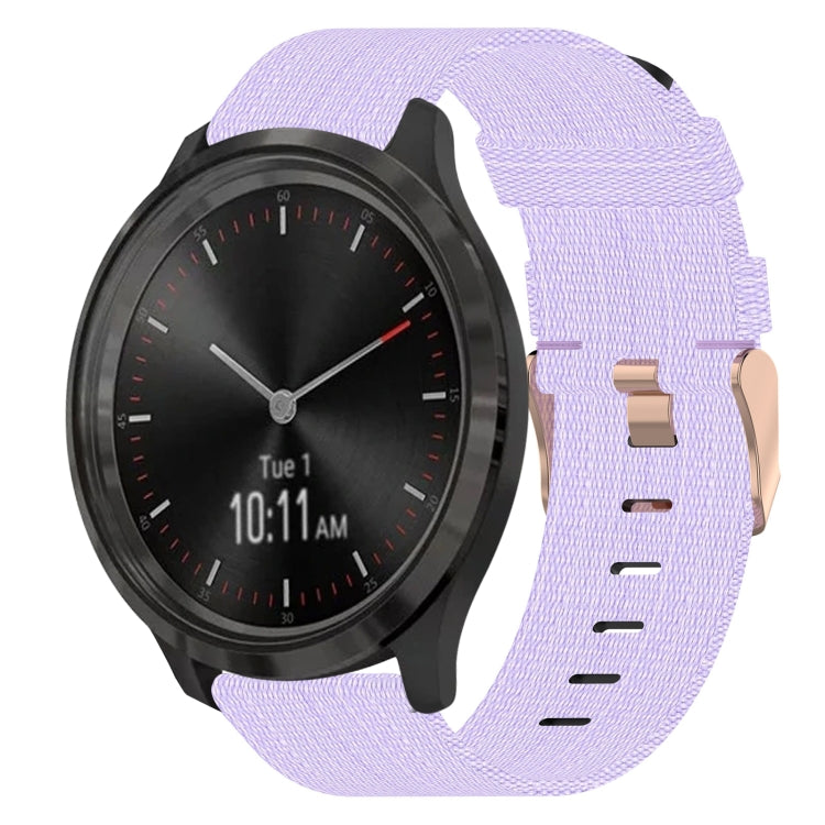20mm Nylon Woven Watch Band, For Garmin Venu SQ, For Garmin Vivomove 3, For Garminmove 3, For Garmin VivoMove Luxe, For Garminmove Luxe, For Garmin VivoMove Style - NMNYSX