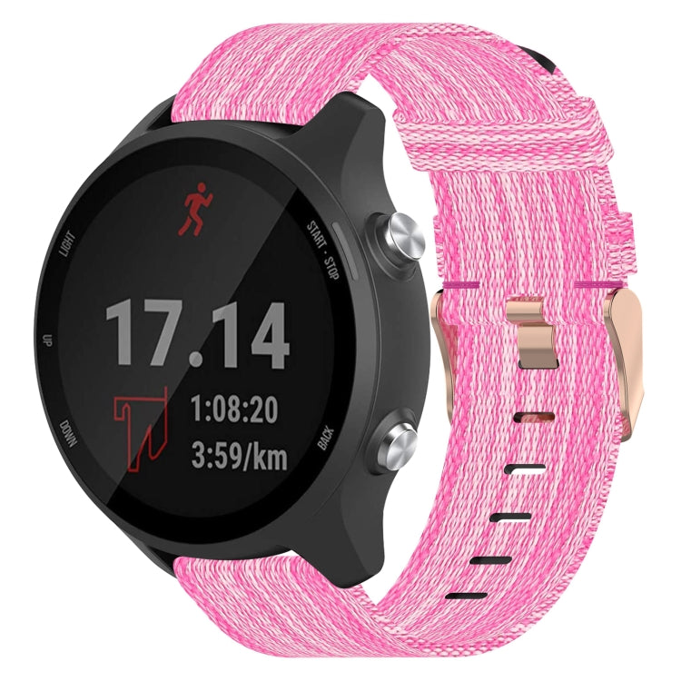 20mm Nylon Woven Watch Band, For Garmin Forerunner 245 Music, For Garmin Forerunner 645, For Garmin Forerunner 645 Music - NMNYSX