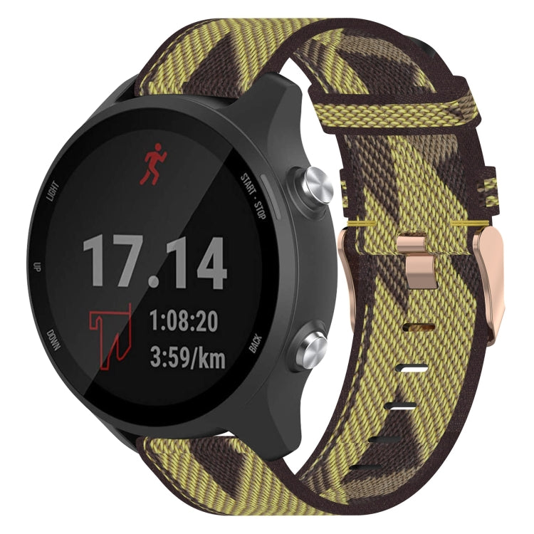 20mm Nylon Woven Watch Band, For Garmin Forerunner 245 Music, For Garmin Forerunner 645, For Garmin Forerunner 645 Music - NMNYSX