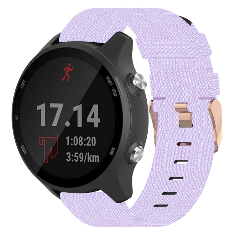 20mm Nylon Woven Watch Band, For Garmin Forerunner 245 Music, For Garmin Forerunner 645, For Garmin Forerunner 645 Music - NMNYSX