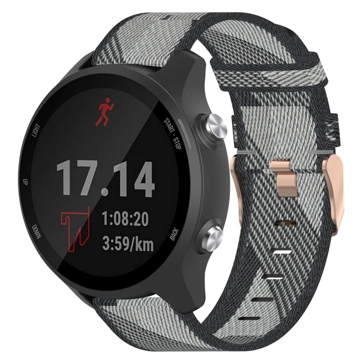 20mm Nylon Woven Watch Band, For Garmin Forerunner 245 Music, For Garmin Forerunner 645, For Garmin Forerunner 645 Music - NMNYSX