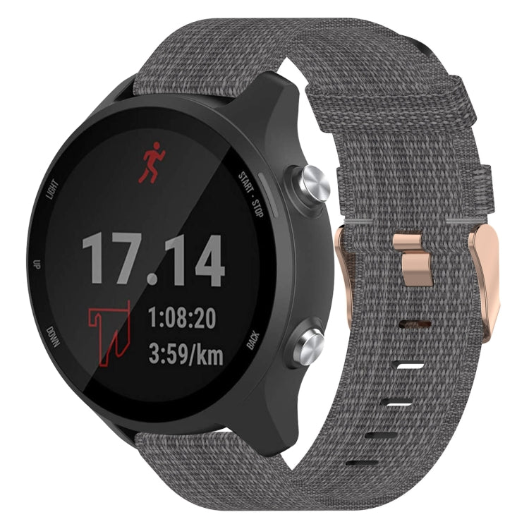 20mm Nylon Woven Watch Band, For Garmin Forerunner 245 Music, For Garmin Forerunner 645, For Garmin Forerunner 645 Music - NMNYSX