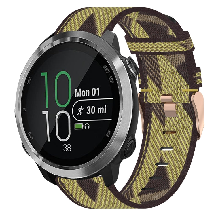 20mm Nylon Woven Watch Band, For Garmin Forerunner 245 Music, For Garmin Forerunner 645, For Garmin Forerunner 645 Music - NMNYSX