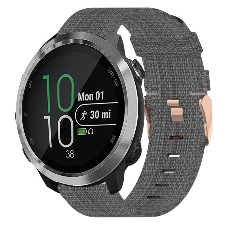 20mm Nylon Woven Watch Band, For Garmin Forerunner 245 Music, For Garmin Forerunner 645, For Garmin Forerunner 645 Music - NMNYSX