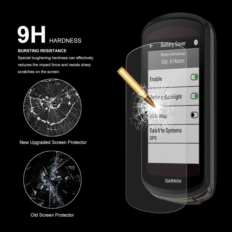 2 PCS For Garmin Edge 1040 / 1030 ENKAY Hat-Prince 9H Tempered Glass Protector Film - NMNYSX