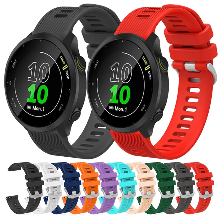 20mm Silicone Twill Watch Band, For Garmin Forerunner 55, For Garmin Venu, For Garmin Venu SQ, For Garmin Vivomove 3 - NMNYSX