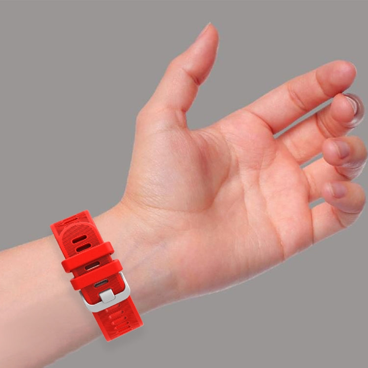 20mm Silicone Twill Watch Band, For Garmin Forerunner 55, For Garmin Venu, For Garmin Venu SQ, For Garmin Vivomove 3 - NMNYSX