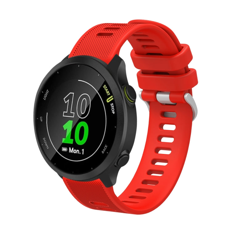 20mm Silicone Twill Watch Band, For Garmin Forerunner 55, For Garmin Venu, For Garmin Venu SQ, For Garmin Vivomove 3 - NMNYSX