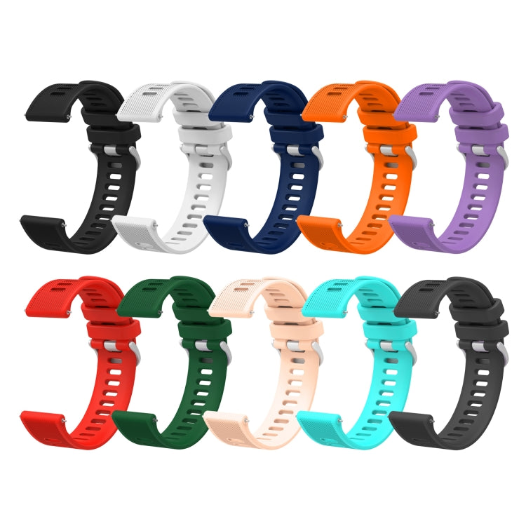 20mm Silicone Twill Watch Band, For Garmin Garminmove Style, For Garmin Vivomove, For Garmin Vivomove HR Sport, For Garmin Vivoactive 3 - NMNYSX