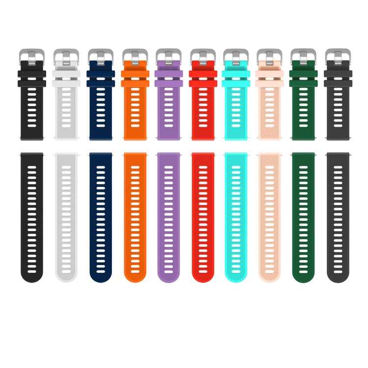 20mm Silicone Twill Watch Band, For Garmin Garminmove Style, For Garmin Vivomove, For Garmin Vivomove HR Sport, For Garmin Vivoactive 3 - NMNYSX