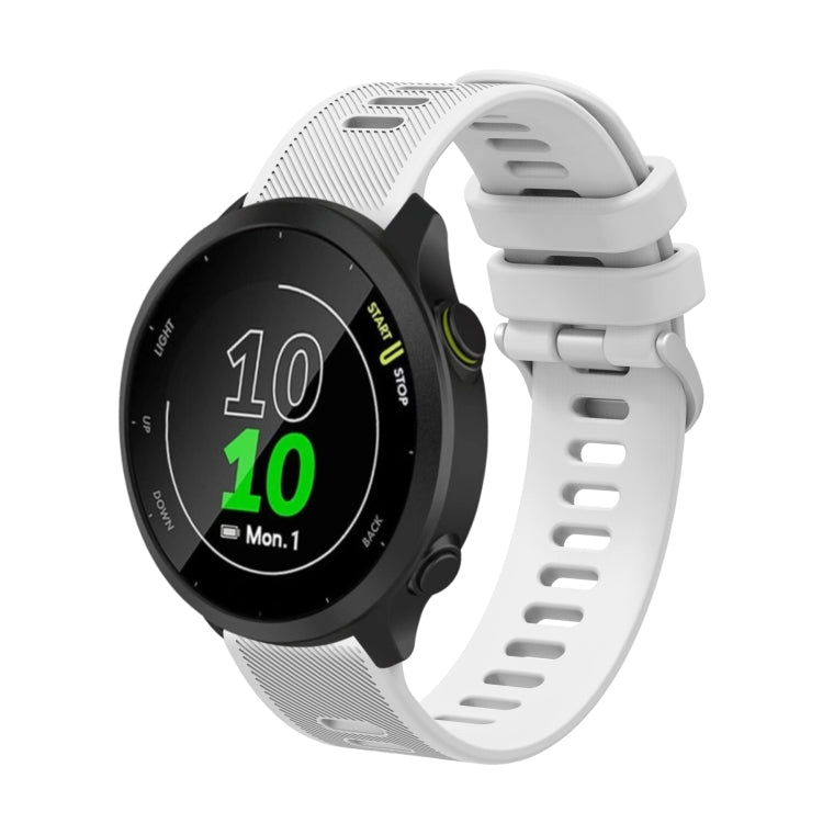 20mm Silicone Twill Watch Band, For Garmin Forerunner 645 Music - NMNYSX