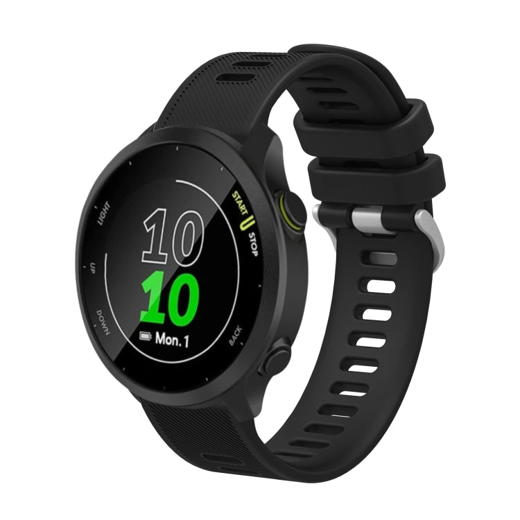 20mm Silicone Twill Watch Band, For Garmin Forerunner 645 Music - NMNYSX
