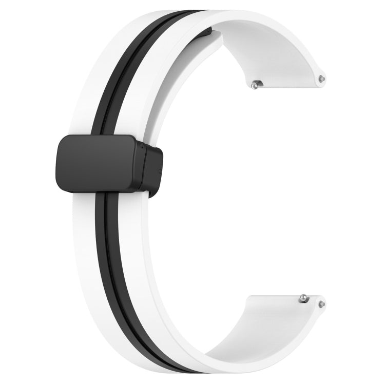20mm Folding Magnetic Clasp Silicone Watch Band, For Garmin Forerunner 55, For Garmin Venu, For Garmin Venu SQ, For Garminmove Luxe - NMNYSX