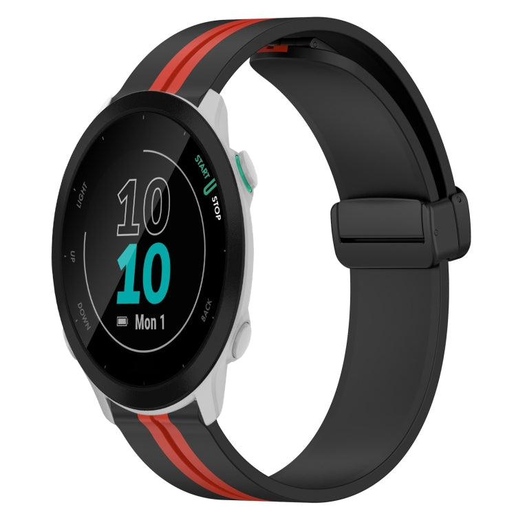 20mm Folding Magnetic Clasp Silicone Watch Band, For Garmin Forerunner 55, For Garmin Venu, For Garmin Venu SQ, For Garminmove Luxe - NMNYSX