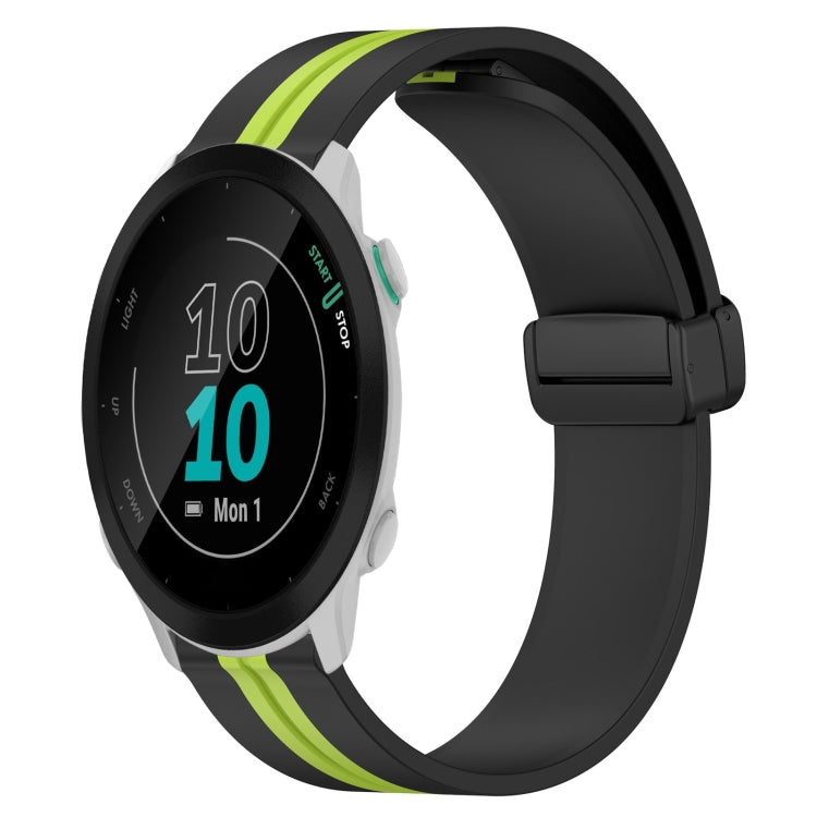 20mm Folding Magnetic Clasp Silicone Watch Band, For Garmin Forerunner 55, For Garmin Venu, For Garmin Venu SQ, For Garminmove Luxe - NMNYSX