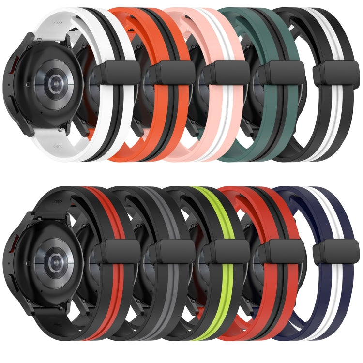 20mm Folding Magnetic Clasp Silicone Watch Band, For Garmin Forerunner 55, For Garmin Venu, For Garmin Venu SQ, For Garminmove Luxe - NMNYSX