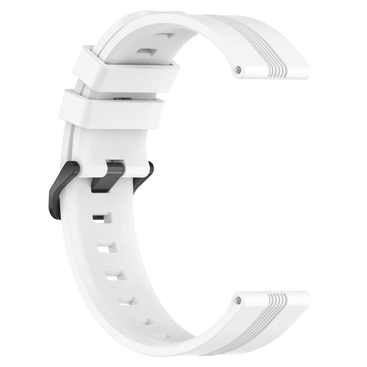 20mm Concave Striped Slicone Watch Band, For Garmin Forerunner 55, For Garmin Venu, For Garmin Venu SQ, For Garmin Garminmove Luxe - NMNYSX