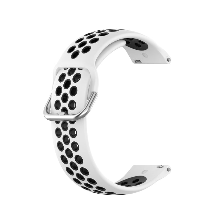 20mm Perforated Breathable Sports Silicone Watch Band, For Garmin Vivomove Trend, For Garmin Vivomove Sport, For Garmin Vivoactive3
