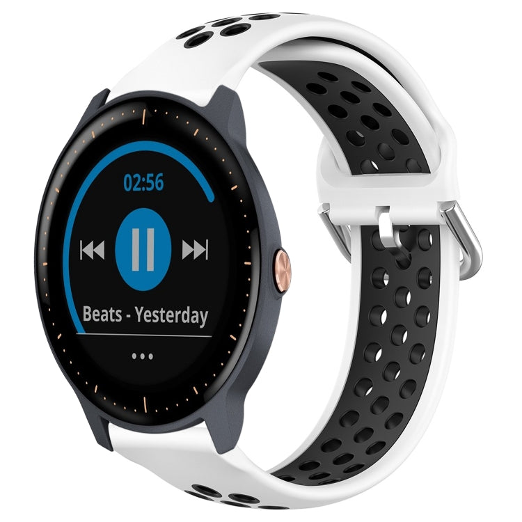 20mm Perforated Breathable Sports Silicone Watch Band, For Garmin Vivoactive3 Music, For Garmin Venu 2 Plus, For Garmin Approach S40