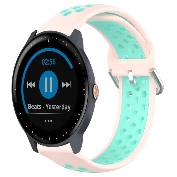 20mm Perforated Breathable Sports Silicone Watch Band, For Garmin Vivoactive3 Music, For Garmin Venu 2 Plus, For Garmin Approach S40