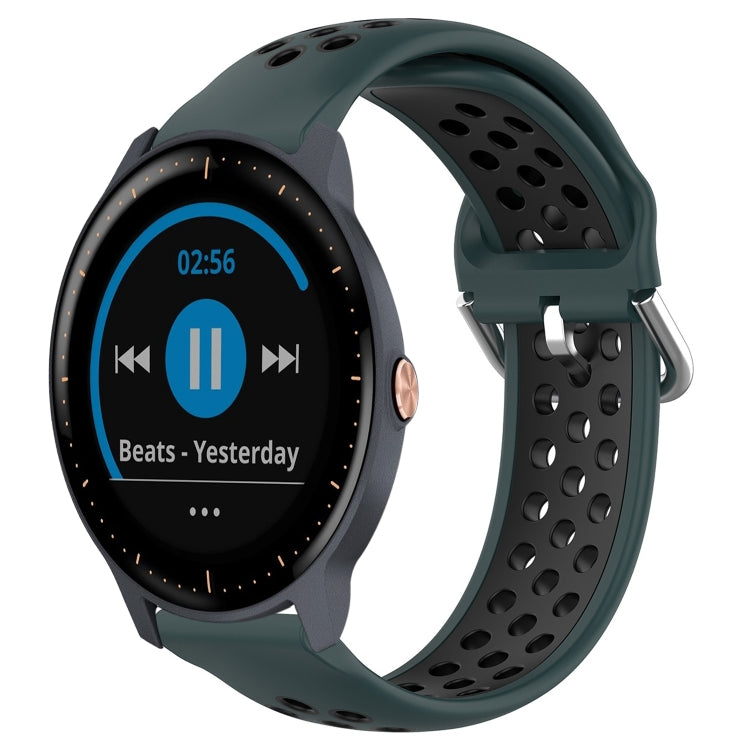 20mm Perforated Breathable Sports Silicone Watch Band, For Garmin Vivoactive3 Music, For Garmin Venu 2 Plus, For Garmin Approach S40