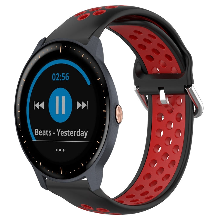 20mm Perforated Breathable Sports Silicone Watch Band, For Garmin Vivoactive3 Music, For Garmin Venu 2 Plus, For Garmin Approach S40