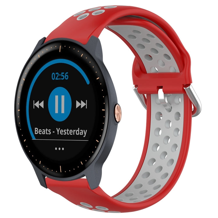 20mm Perforated Breathable Sports Silicone Watch Band, For Garmin Vivoactive3 Music, For Garmin Venu 2 Plus, For Garmin Approach S40
