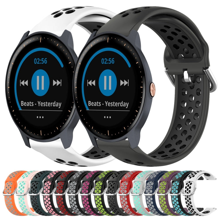 20mm Perforated Breathable Sports Silicone Watch Band, For Garmin Vivoactive3 Music, For Garmin Venu 2 Plus, For Garmin Approach S40