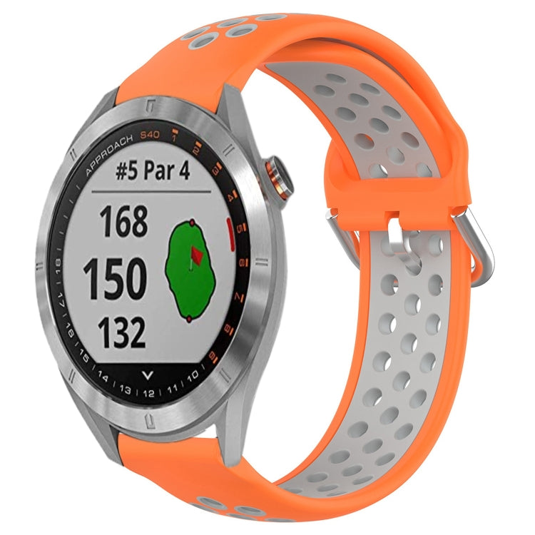 20mm Perforated Breathable Sports Silicone Watch Band, For Garmin Vivoactive3 Music, For Garmin Venu 2 Plus, For Garmin Approach S40