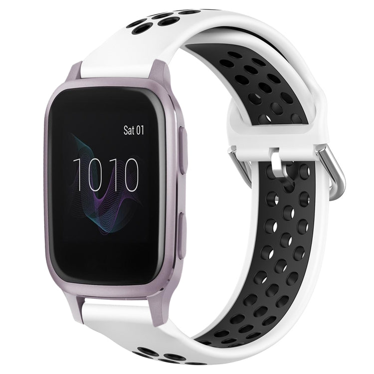 20mm Perforated Breathable Sports Silicone Watch Band, For Garmin Venu SQ, For Garmin VivoMove Style, For Garmin VivoMove Luxe