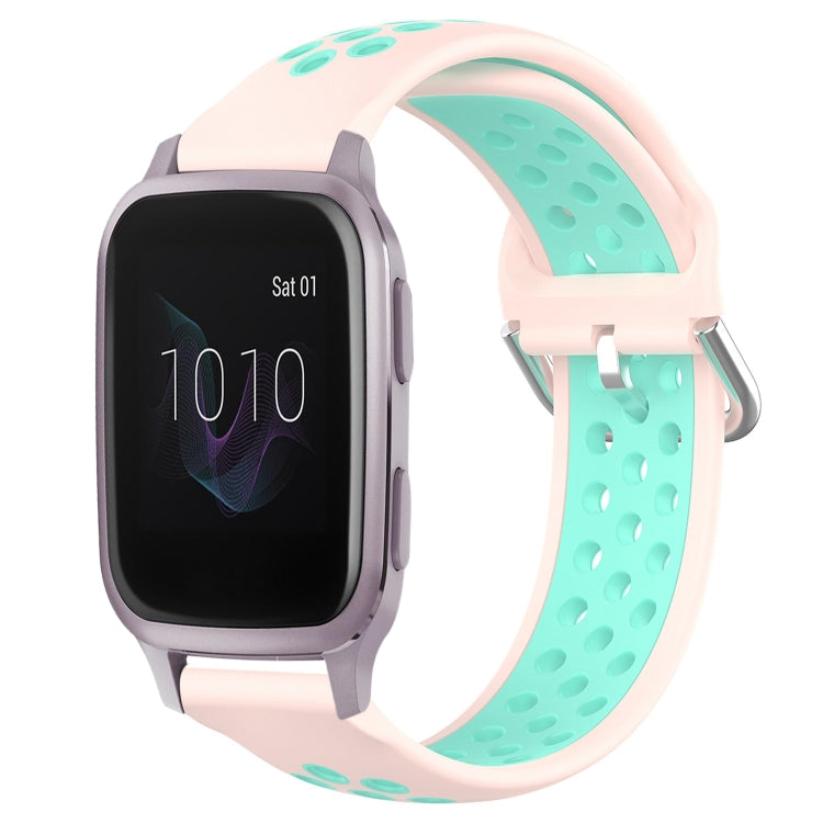 20mm Perforated Breathable Sports Silicone Watch Band, For Garmin Venu SQ, For Garmin VivoMove Style, For Garmin VivoMove Luxe