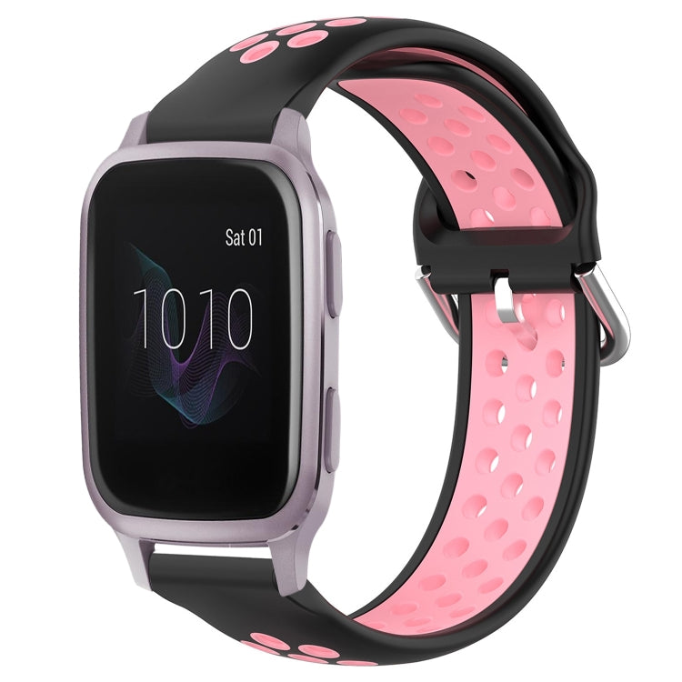 20mm Perforated Breathable Sports Silicone Watch Band, For Garmin Venu SQ, For Garmin VivoMove Style, For Garmin VivoMove Luxe