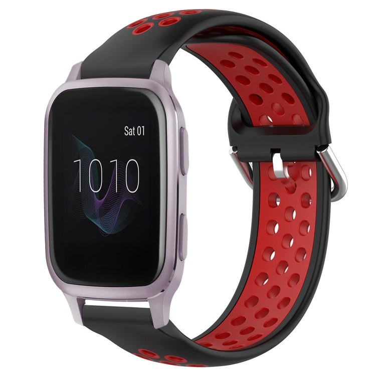 20mm Perforated Breathable Sports Silicone Watch Band, For Garmin Venu SQ, For Garmin VivoMove Style, For Garmin VivoMove Luxe