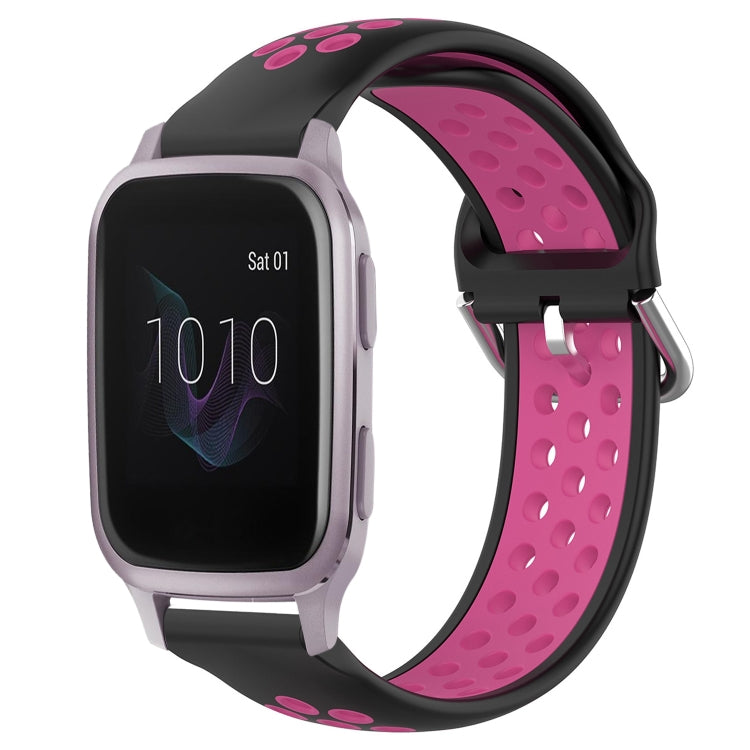 20mm Perforated Breathable Sports Silicone Watch Band, For Garmin Venu SQ, For Garmin VivoMove Style, For Garmin VivoMove Luxe