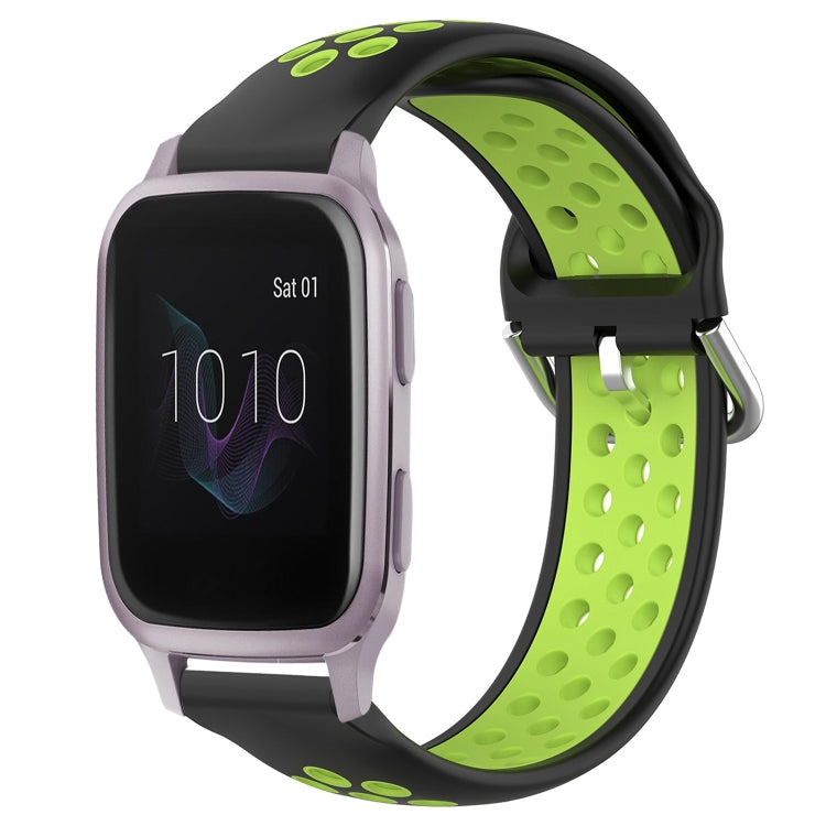 20mm Perforated Breathable Sports Silicone Watch Band, For Garmin Venu SQ, For Garmin VivoMove Style, For Garmin VivoMove Luxe