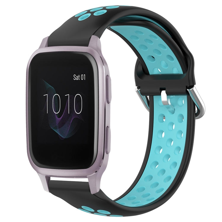 20mm Perforated Breathable Sports Silicone Watch Band, For Garmin Venu SQ, For Garmin VivoMove Style, For Garmin VivoMove Luxe