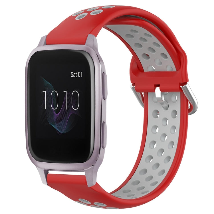 20mm Perforated Breathable Sports Silicone Watch Band, For Garmin Venu SQ, For Garmin VivoMove Style, For Garmin VivoMove Luxe