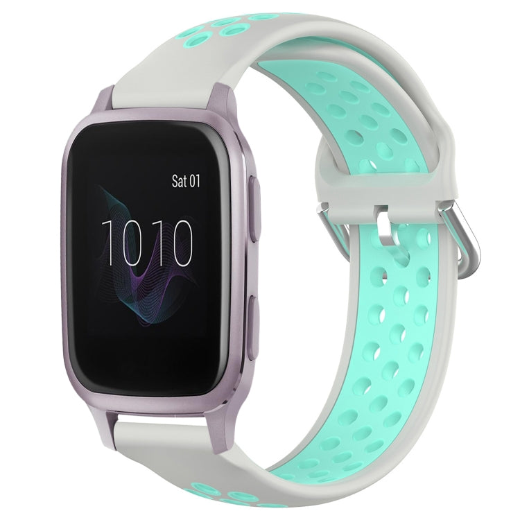 20mm Perforated Breathable Sports Silicone Watch Band, For Garmin Venu SQ, For Garmin VivoMove Style, For Garmin VivoMove Luxe