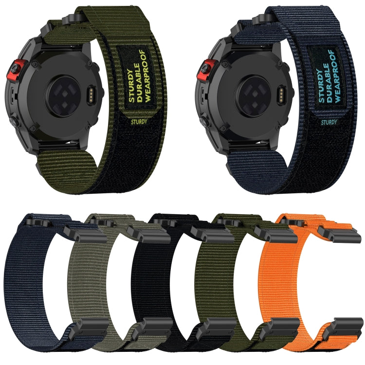 20mm Nylon Hook And Loop Fastener Watch Band, For Garmin Descent Mk3i 43mm
